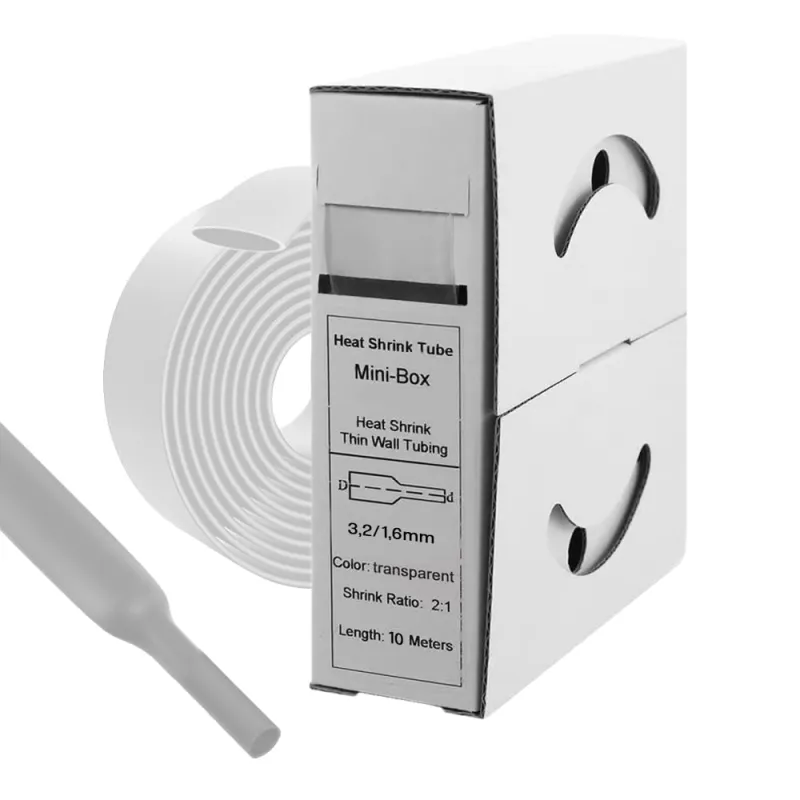 10m Schrumpfschlauch 3,2mm>1,6mm transparent