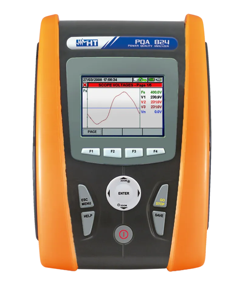 HT Instruments PQA 824 Netzanalysator CAT IV, inkl. Flickeranalyse