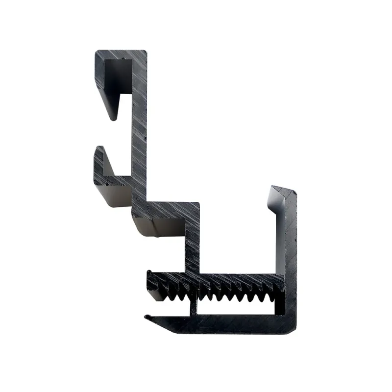 Befestigungklemmen schwarz für Mikro-Wechselrichter Solarmodul 28-50mm