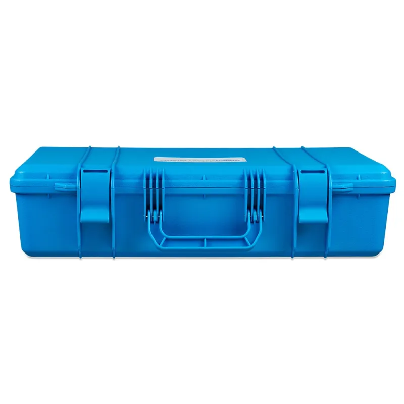 Victron Energy Transportbox Blue von oben, zeigt die kompakte Bauweise.