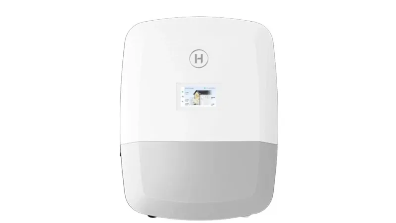Frontansicht des Hoymiles Wechselrichters HIT-6L-G3S mit 6 kW Leistung für Photovoltaikanlagen und Speicher.