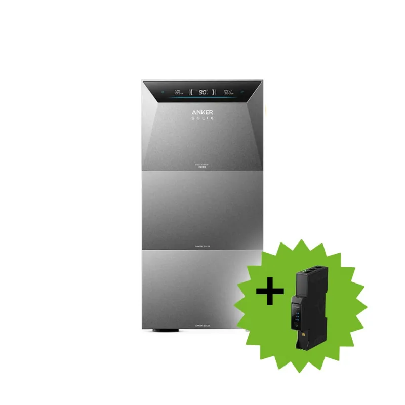 Anker 15kWh SOLIX 4 E5000 PRO All-in-One Speichersystem und 2x BP5000 Erweiterungsakku inkl. Smart Meter