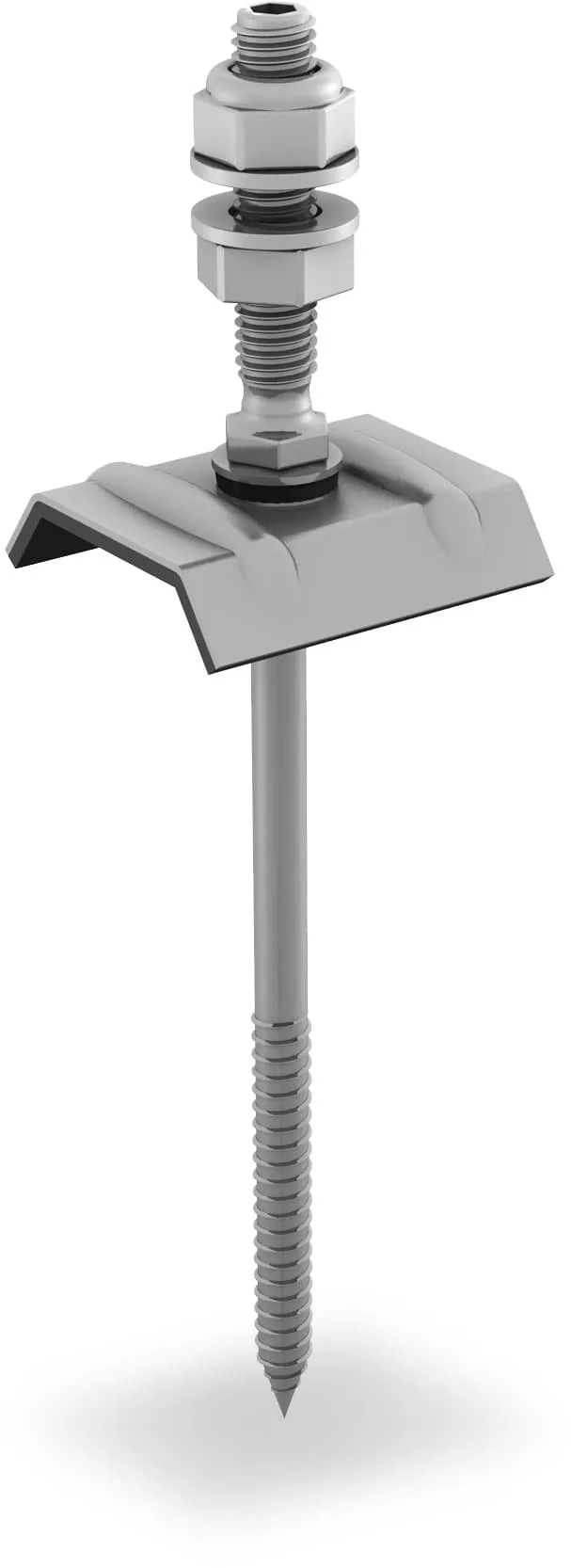 K2 2003032 Solarbefestiger M10x70 mit Kalotte für Stahl-Unterkonstruktion in Photovoltaik-Anlagen.