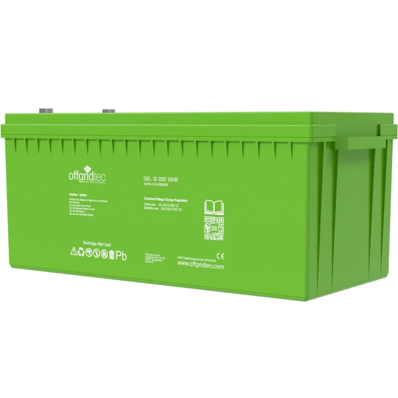 200Ah C10 GEL Akku 12V – Bild 2