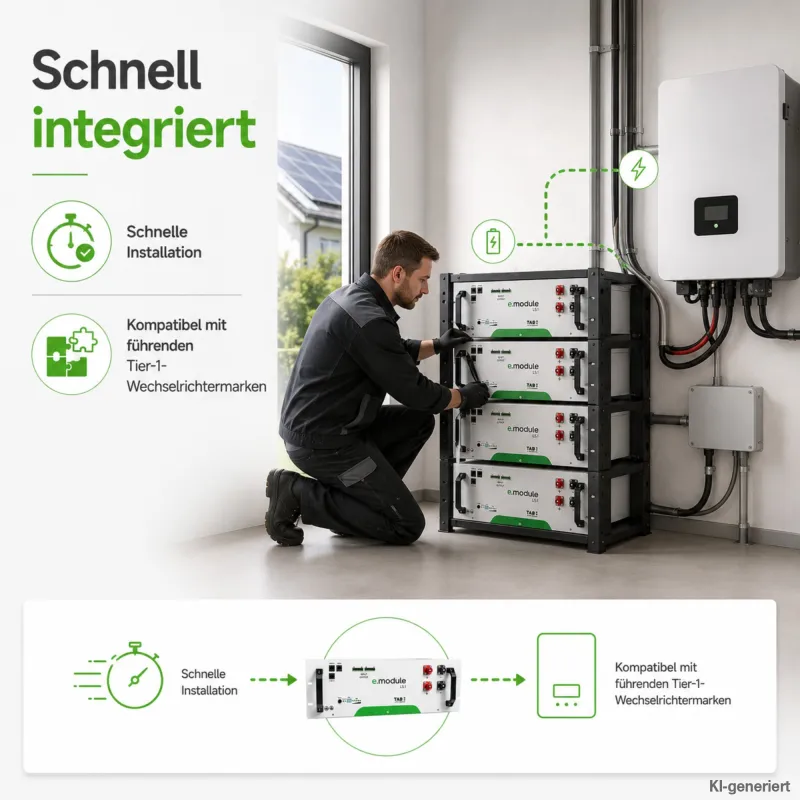 TAB e.module L5.1 5,12 kWh Lithium Batteriemodul 51,2 V - Made in EU – Bild 4
