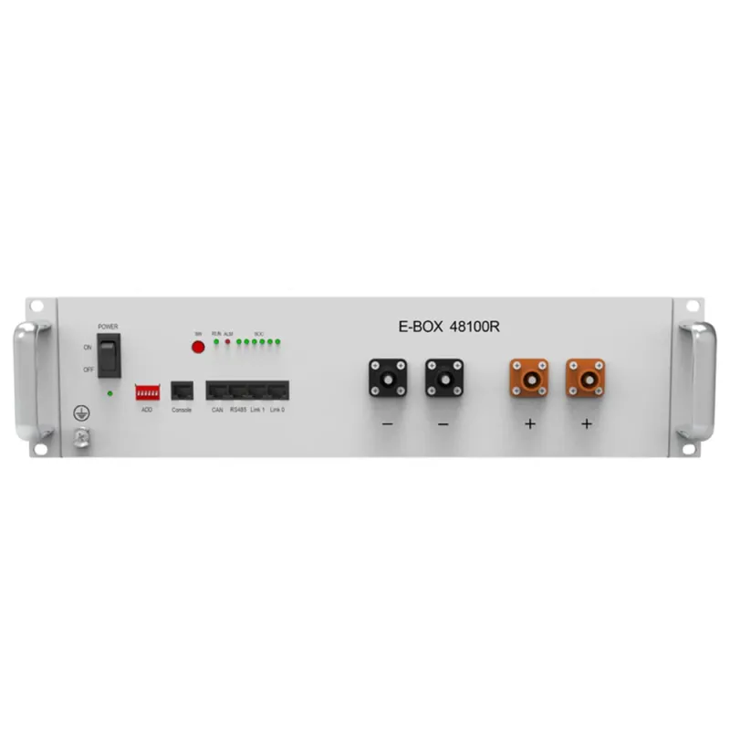 Seitliche Ansicht des Pytes Batteriespeichers E-Box-48100R-C für Solarstrom