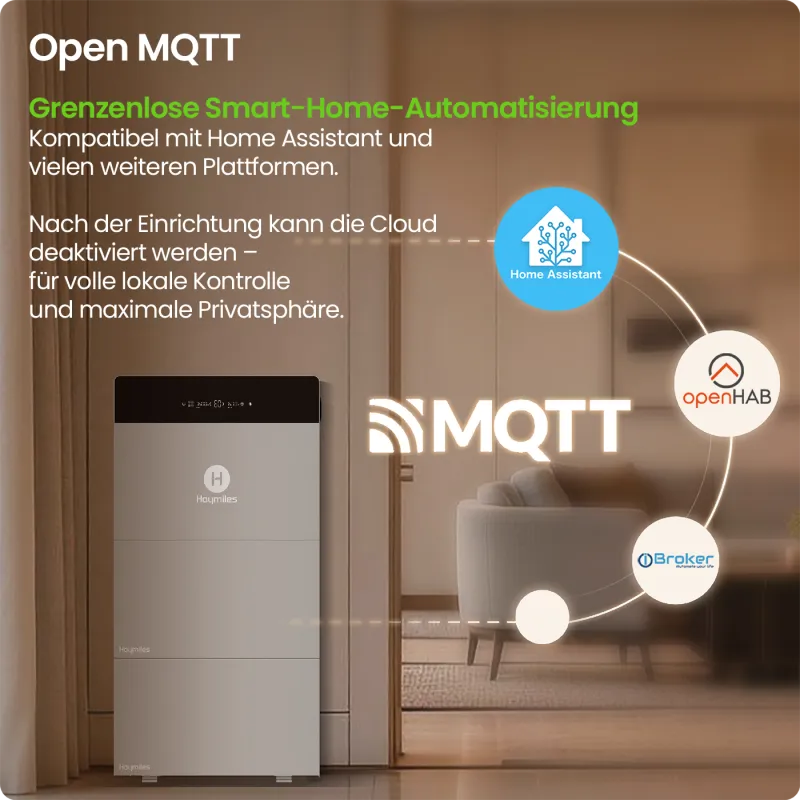 Open-MQTT-Schnittstelle für die Anbindung des Batteriespeichers an ein EMS