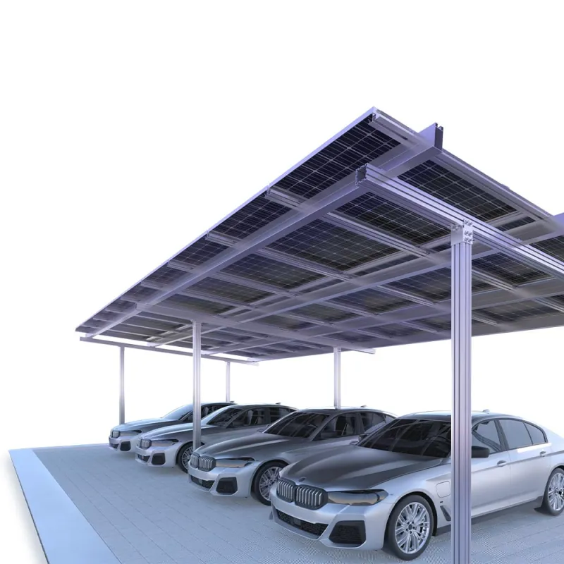 Seitliche Ansicht des Carport Befestigungssets mit Lastverteilungselementen.
