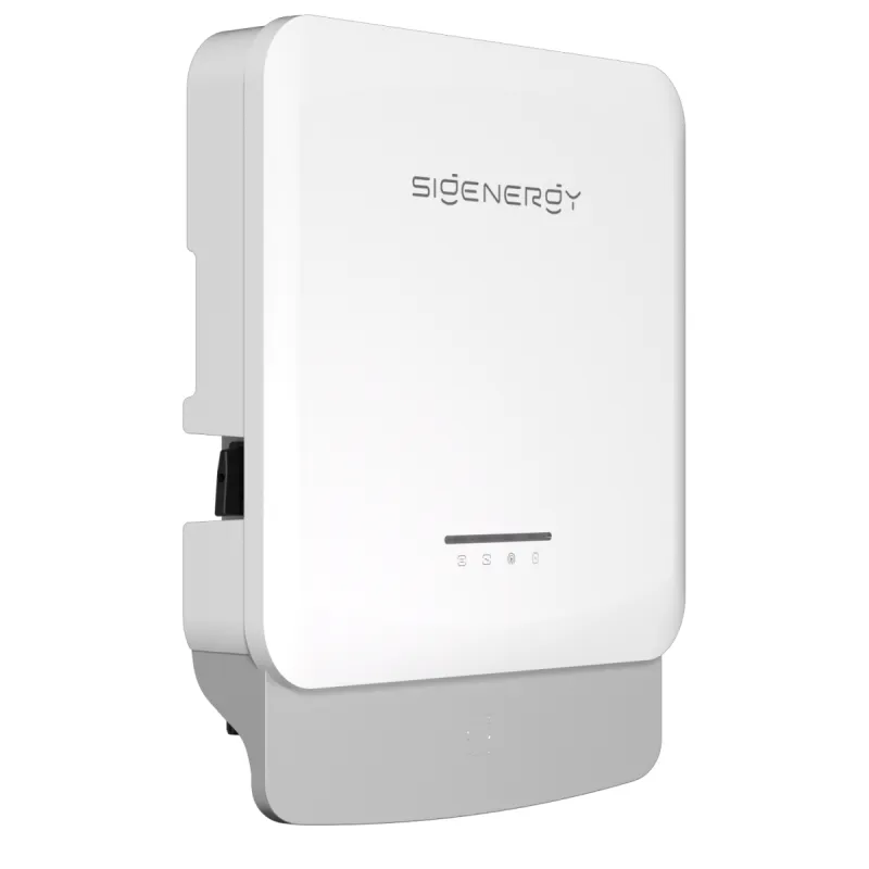 Seitliche Ansicht des Sigenergy Wechselrichters Sigen Hybrid für PV-Anlagen und Speicher