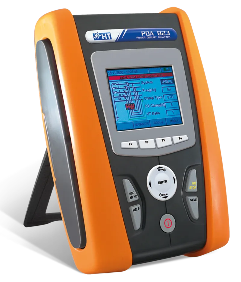 HT Instruments PQA 823 Netzanalysator CAT IV, inkl. Flickeranalyse