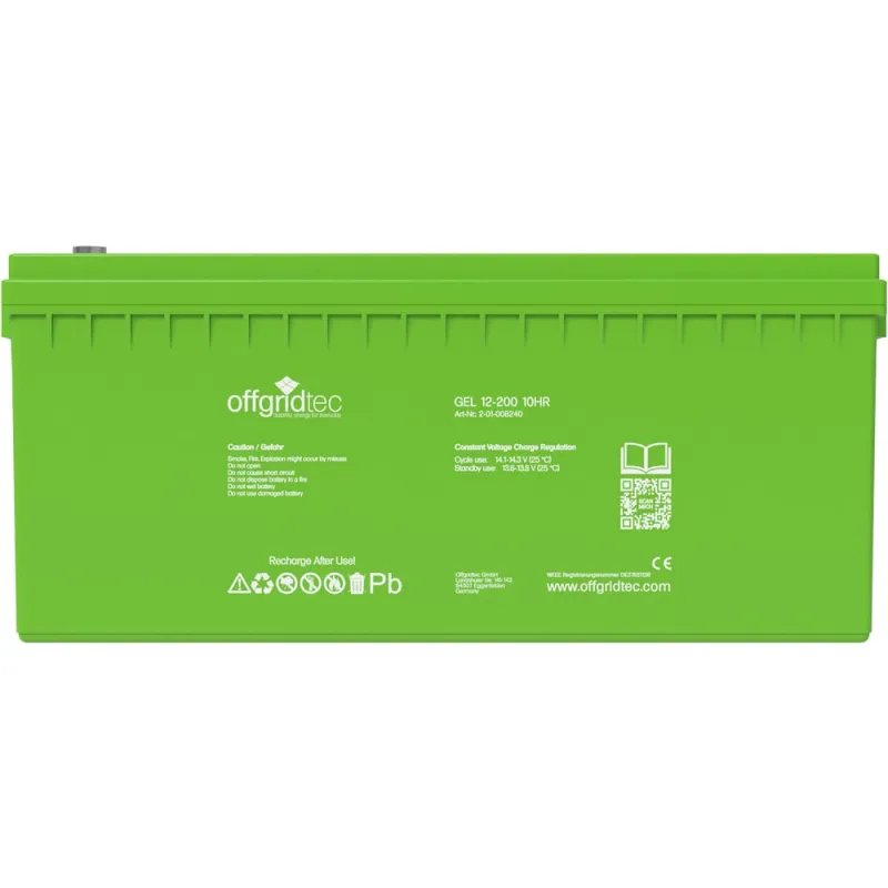 200Ah C10 GEL Akku 12V – Bild 4