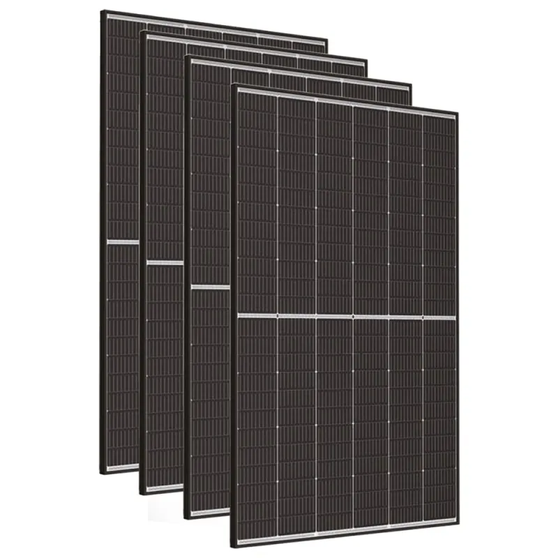 Ansicht der Solar-Direct Anlage von der Seite mit schwarzem Modulrahmen.