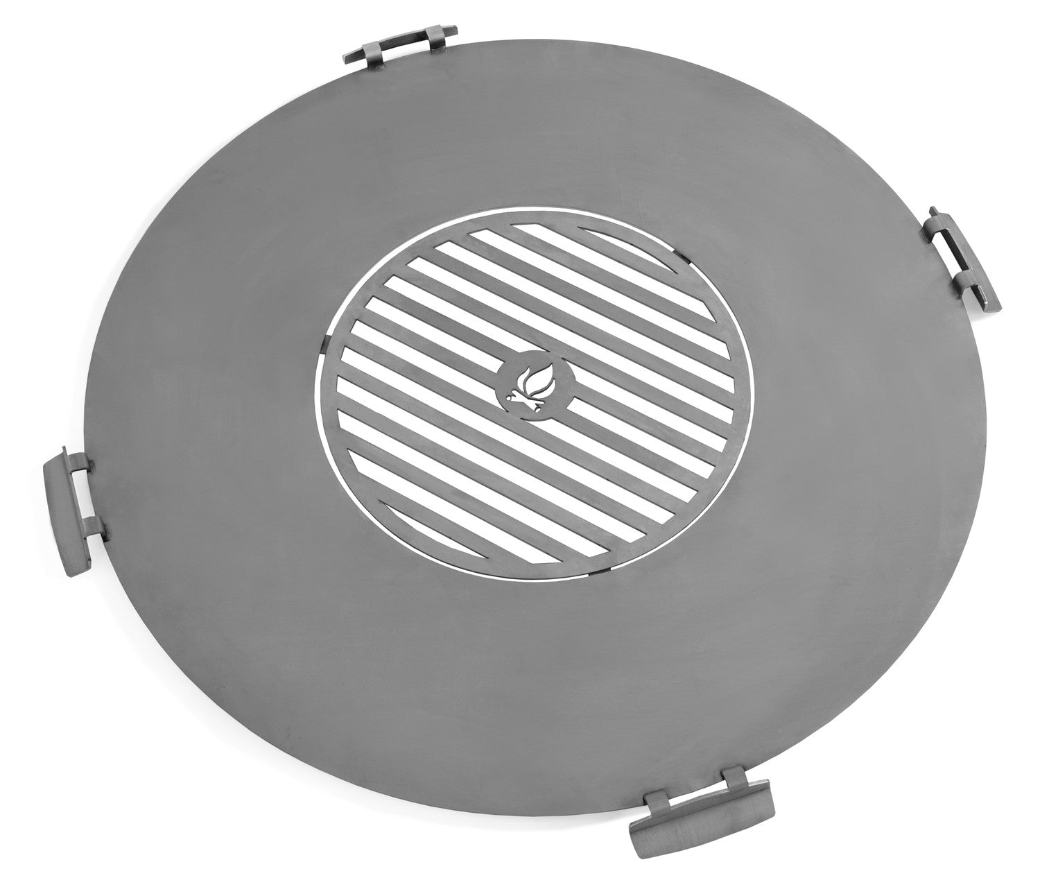 Cookking Rostfreie Grillplatte für Feuerschale 98 cm mit vier Griffen – Bild 2