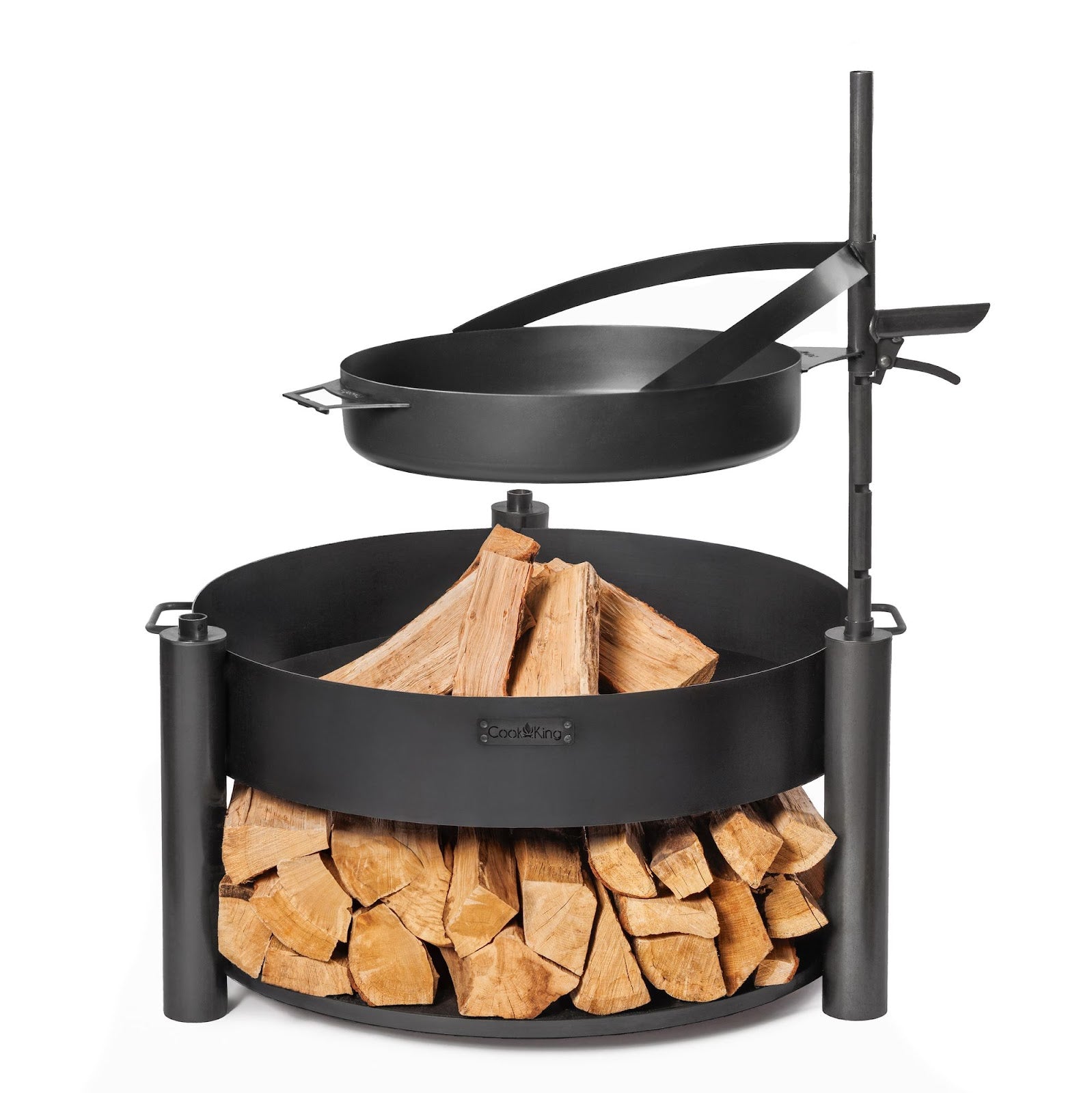Cookking Pfanne aus natürlichem Stahl 50 cm mit einem Griff für Feuerschale "BANDITO" und "MONTANA X" – Bild 2