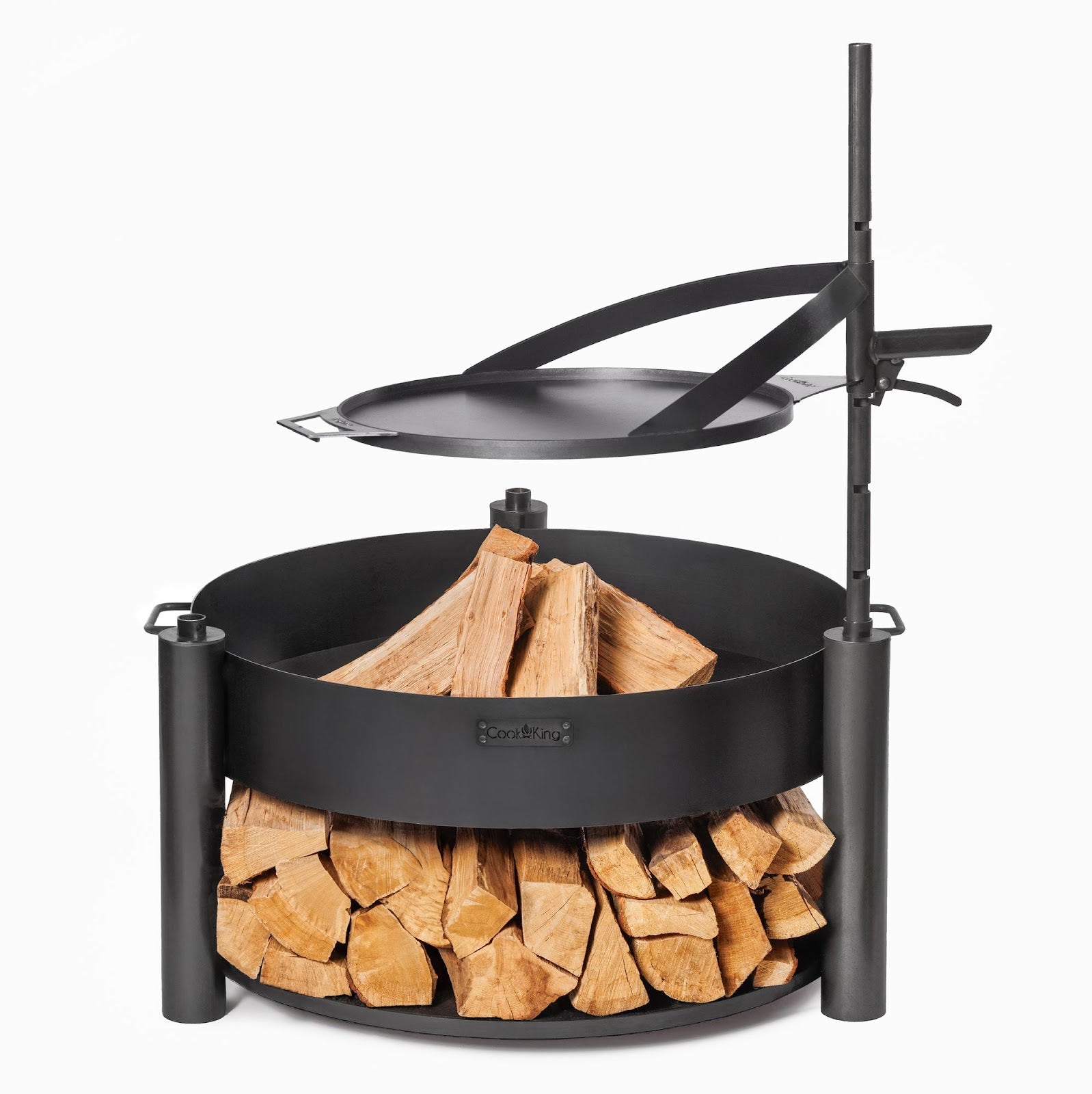 Cookking 50 cm Grillplatte Aus Natürlichem Stahl Mit Griff Für Die Feuerschalen "BANDITO" Und "MONTANA X" – Bild 2