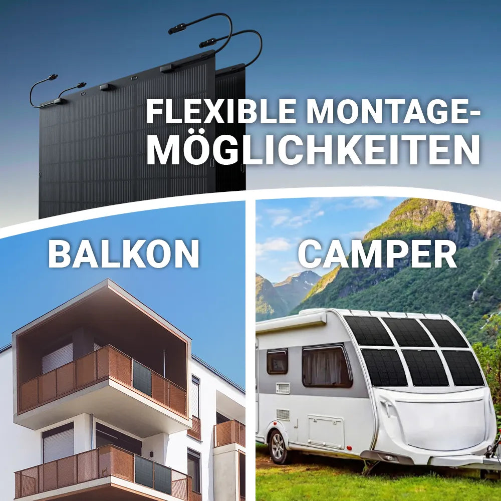 solago flexibles Solarmodul 2er Set 2 x 225W – Bild 2