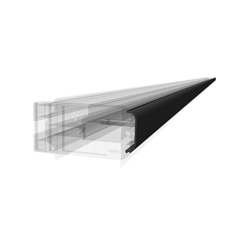 SL Rack Fassadensystem Abdeckprofil - 4575 mm, schwarz, 36105-4575