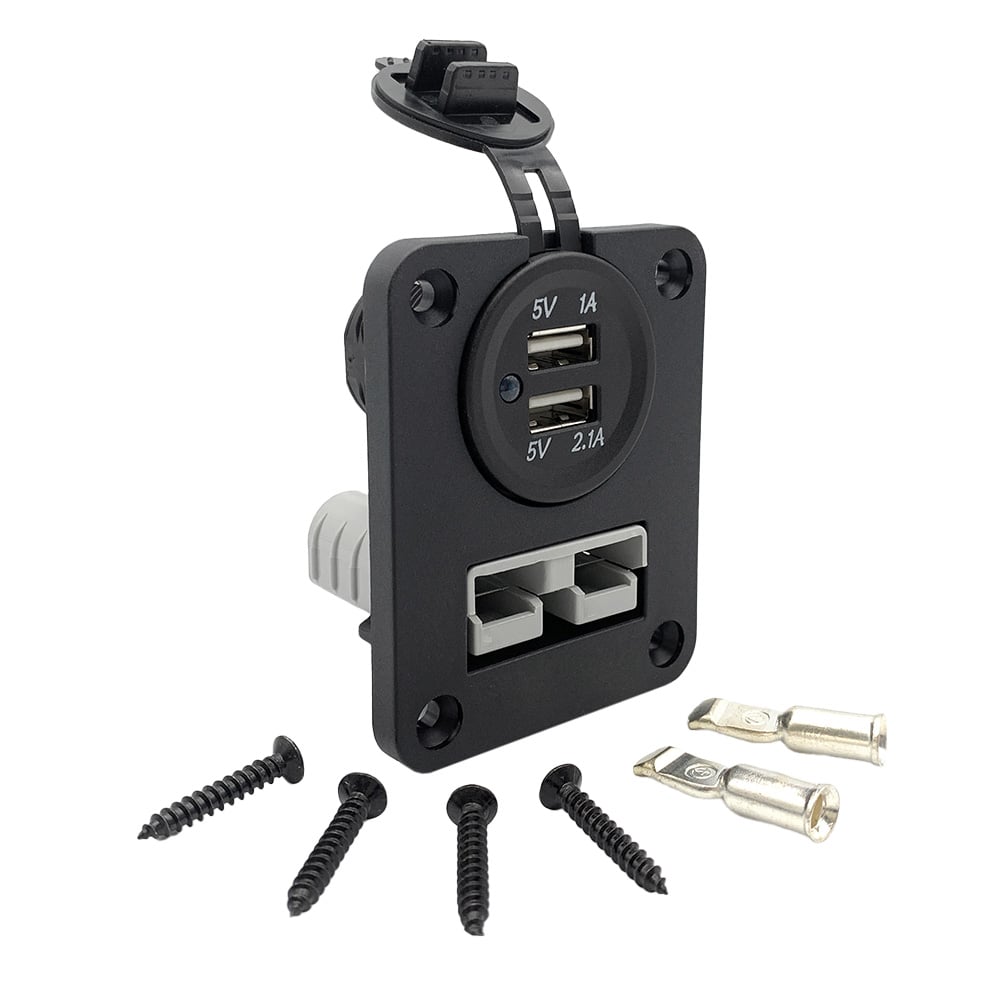 Einbaurahmen Anderson-Stecker - USB Steckdose