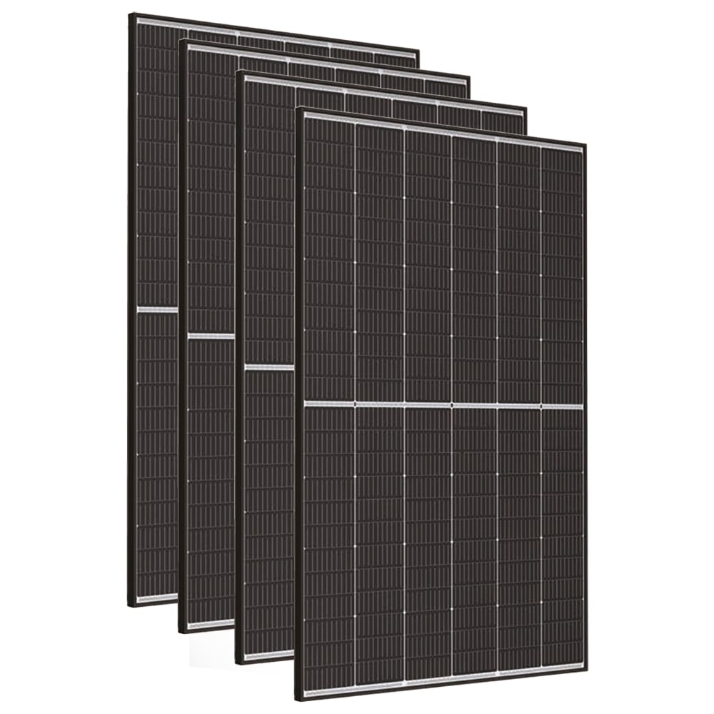 Ansicht der Solar-Direct Anlage von der Seite mit schwarzem Modulrahmen.