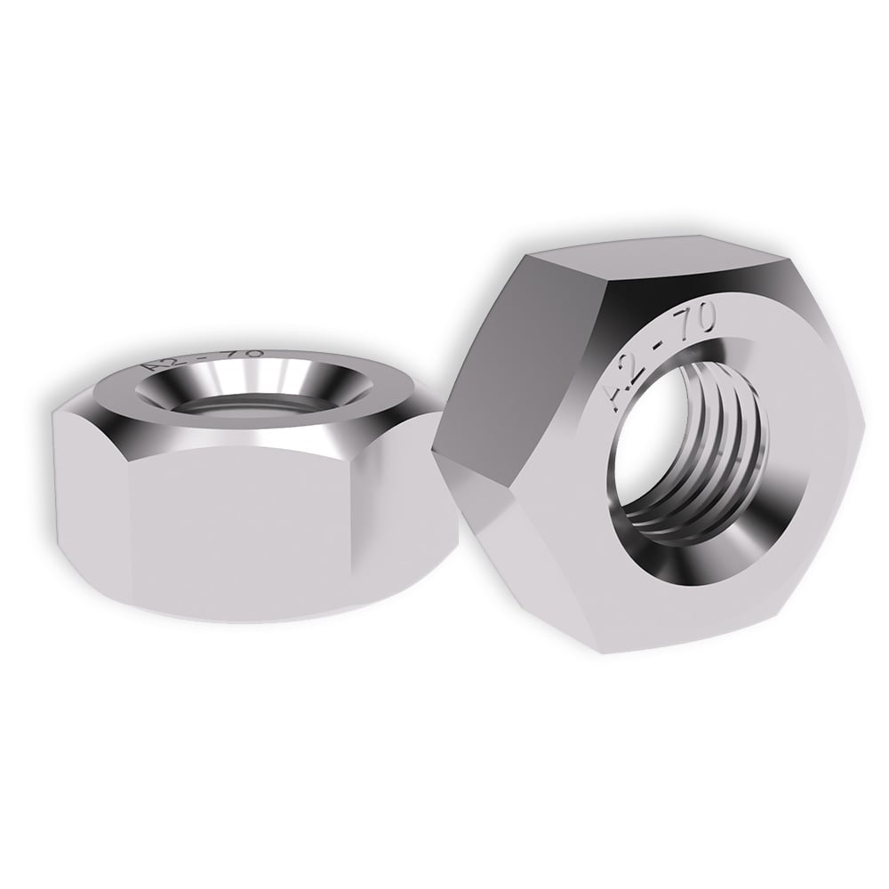 Edelstahl Muttern M4 - DIN 934/ISO 4032 A2 V2A - 25 Stück – Bild 2