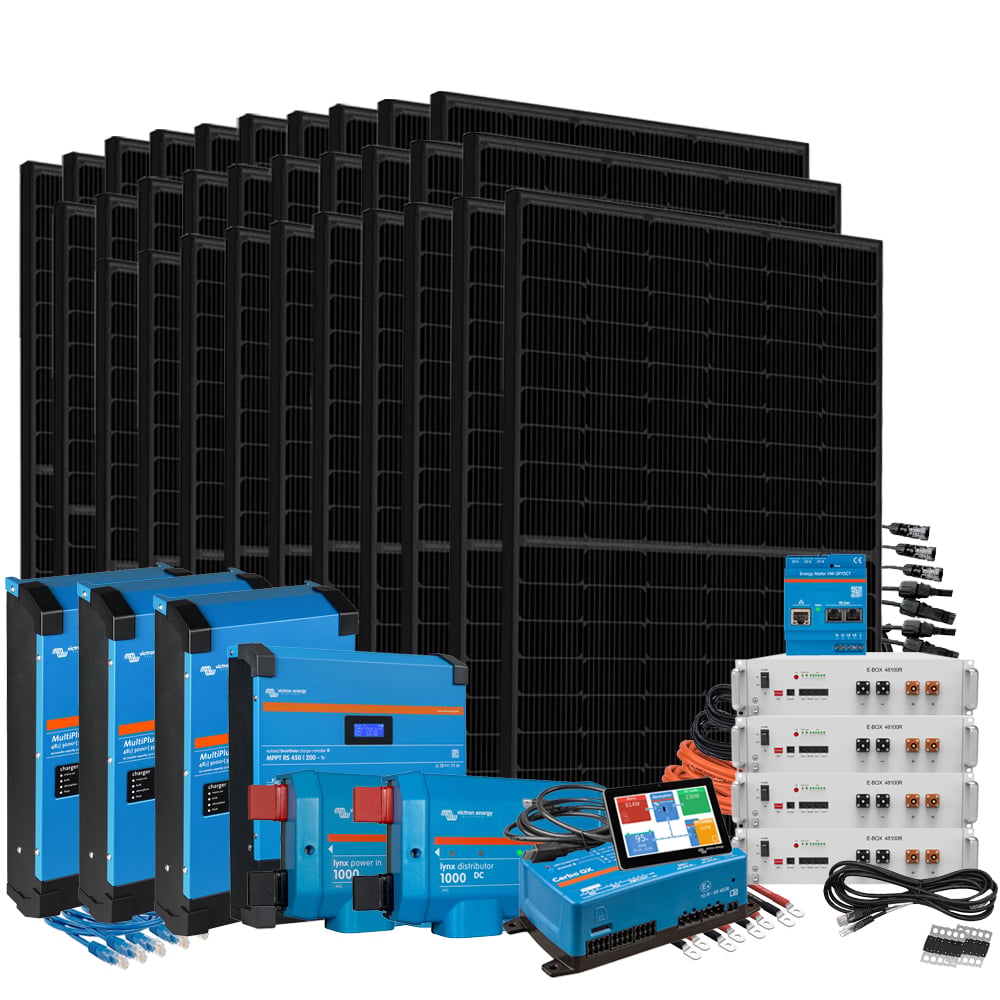 HomePremium M USV Solaranlage 13500Wp E-Box 48100R-TE+ 20,5KWh 3-phasig mit Stromzähler