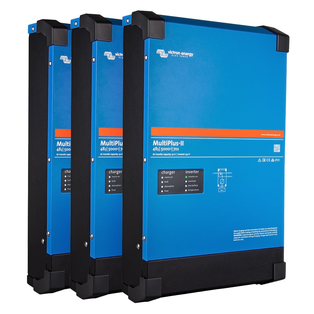Backup-Kit Nachrüstsatz 30,7kWh mit Pytes 48100R-TE+ Akku Victron MultiPlus-II 48/5000 3-phasig – Bild 3