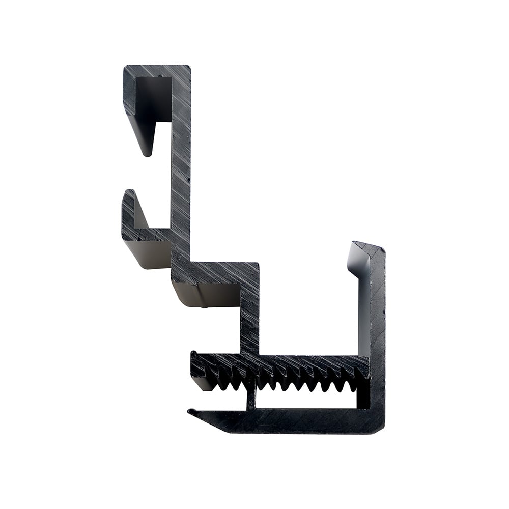 Befestigungklemmen schwarz für Mikro-Wechselrichter Solarmodul 28-50mm
