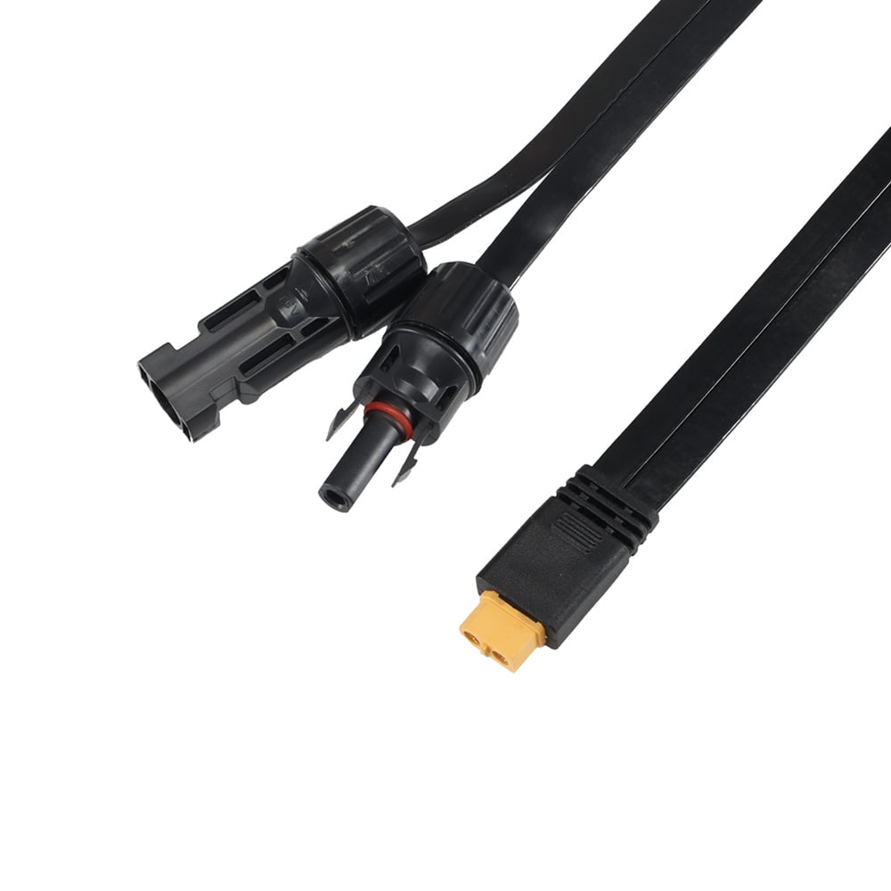 XT60 zu PV-Stecker 2,5m Flat Cable 4mm² Verbindungskabel (Super Flach) – Bild 5