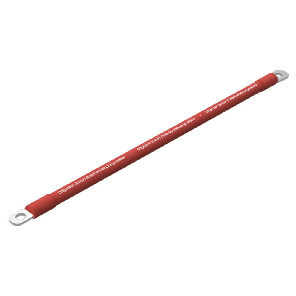 Kabelbrücke 35mm² 0,2m Batteriekabel beidseitig M8 rot