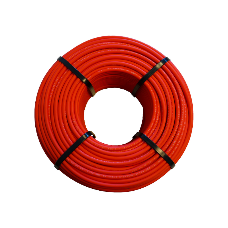 KBE Solar Solarkabel 6 mm² DB+ EN 50618 H1Z2Z2-K, rot, 100 Meter
