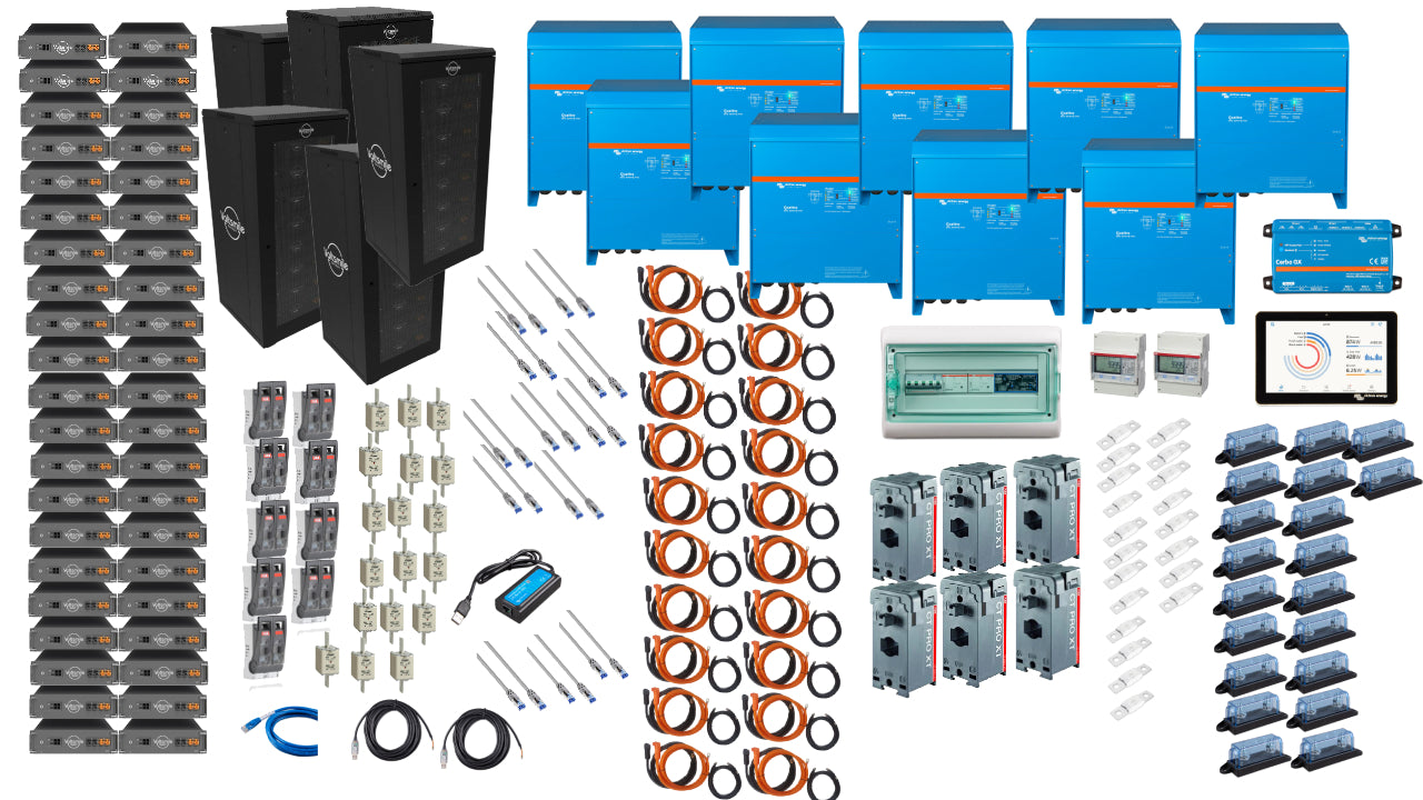 Set INDUSTRIE 3 Phasen 204KW Classic V10 Akku 135kva Quattro