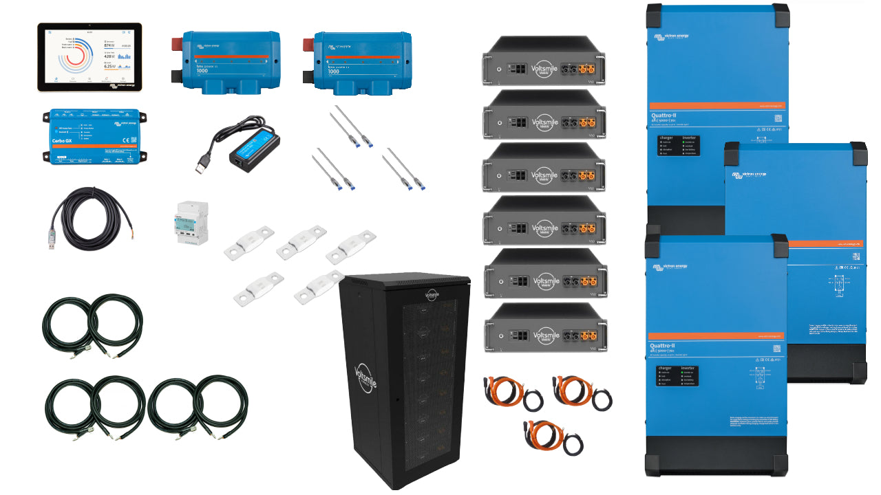 Set EFH 3 Phase 30KW h Voltsmile Akku 15kva Quattro II