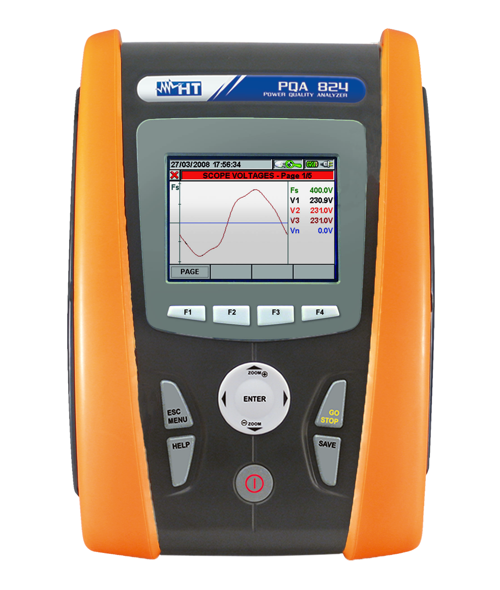 HT Instruments PQA 824 Netzanalysator CAT IV, inkl. Flickeranalyse