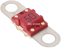 MIDI-fuse 50A/58V-M6 (package of 5pcs)