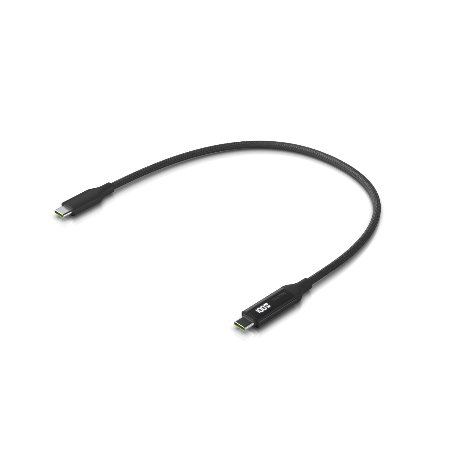 Ubiquiti USB-C Cable with Charge Display UACC-Cable-USB-100W-0.3M-BK
