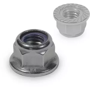 K2 Self-locking hexagon nut serration M8, Flanschmuttern selbstsichernd 2002744
