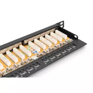 DIGITUS CAT 6 Patch Panel, geschirmt, 24-Port RJ45