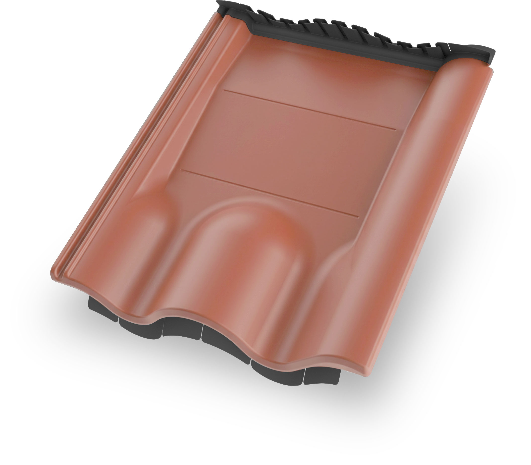 K2 4Tile Concrete Red, K2 4Tile Metallersatzziegel, rot 2005306