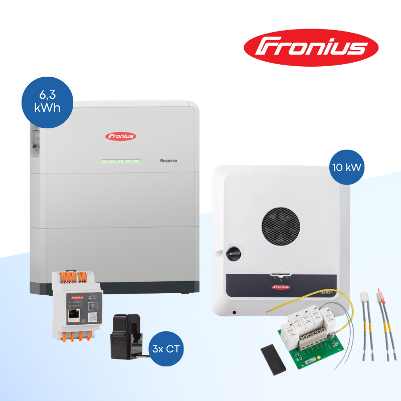 Fronius Symo GEN24 10.0 Plus SC + Reserva 6.3 kWh – Hybrid-Wechselrichter & Batteriespeicher Set