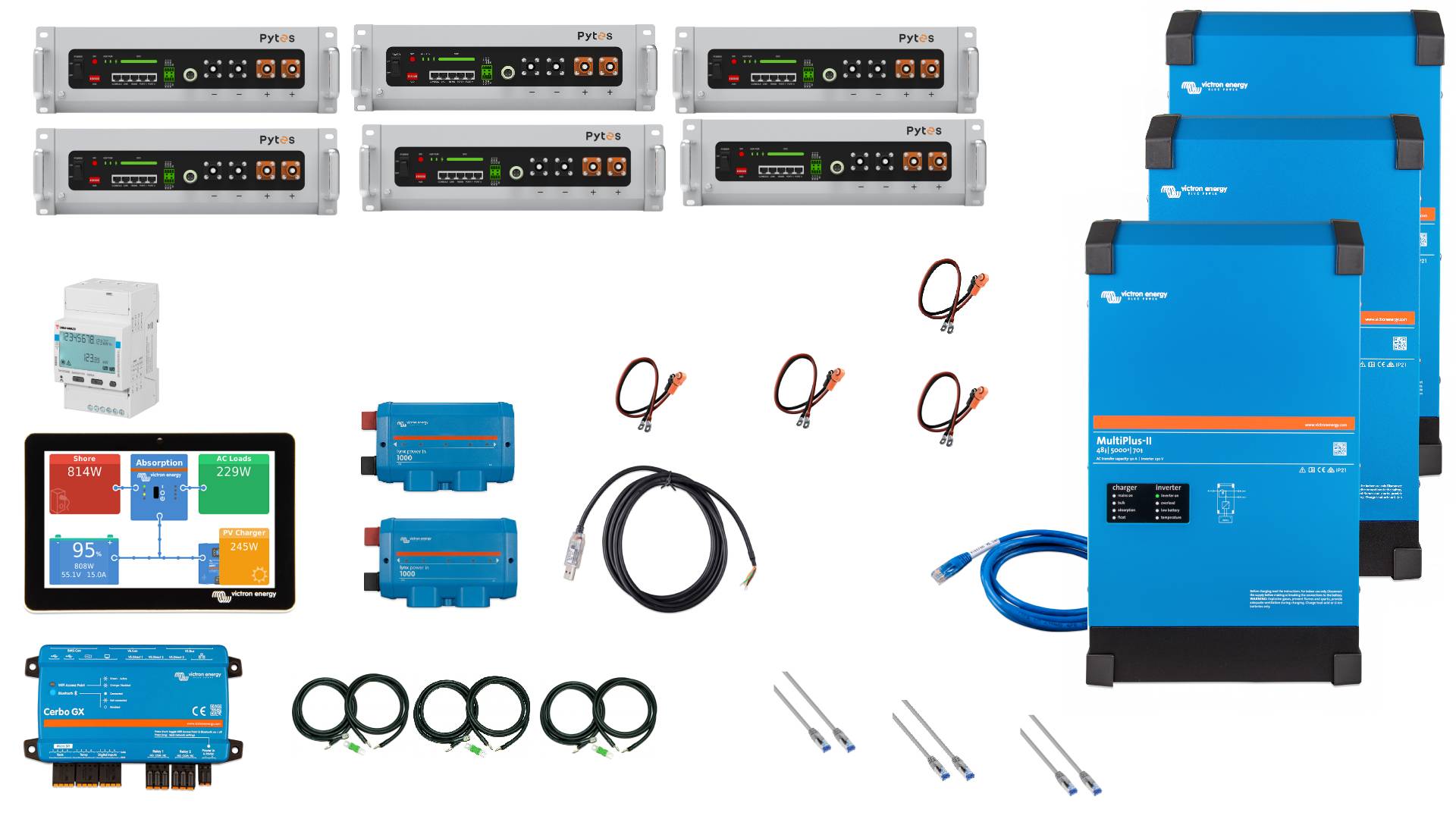 Set EFH 3 Phasen 30KW h Akku V5 15kva Multiplus-II