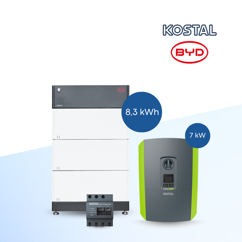 BYD B-Box HVM 8.3 + KOSTAL PLENTICORE plus G2 7.0 inkl. KSEM + Aktivierungscode