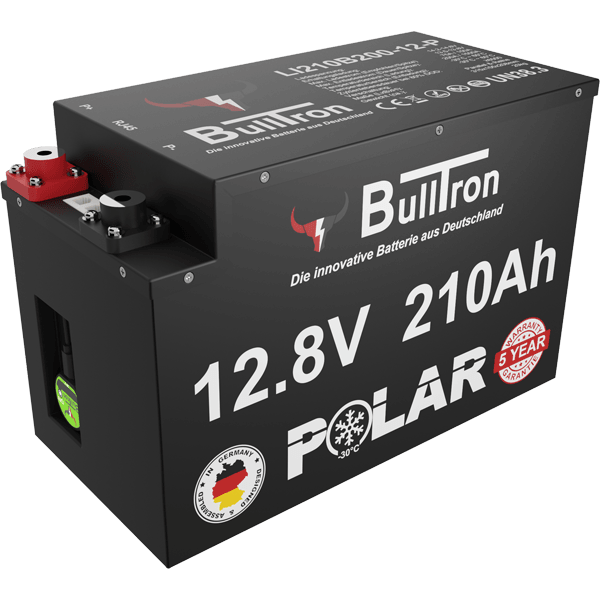 BullTron Polar 210Ah Untersitz mit 200A Dauerstrom inklusiv Smart BMS & Bluetooth App