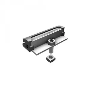 SL-Rack Aluminium-Klemme 70 mm, Glaseinstand 11 mm, Modulabstand ca. 22 mm