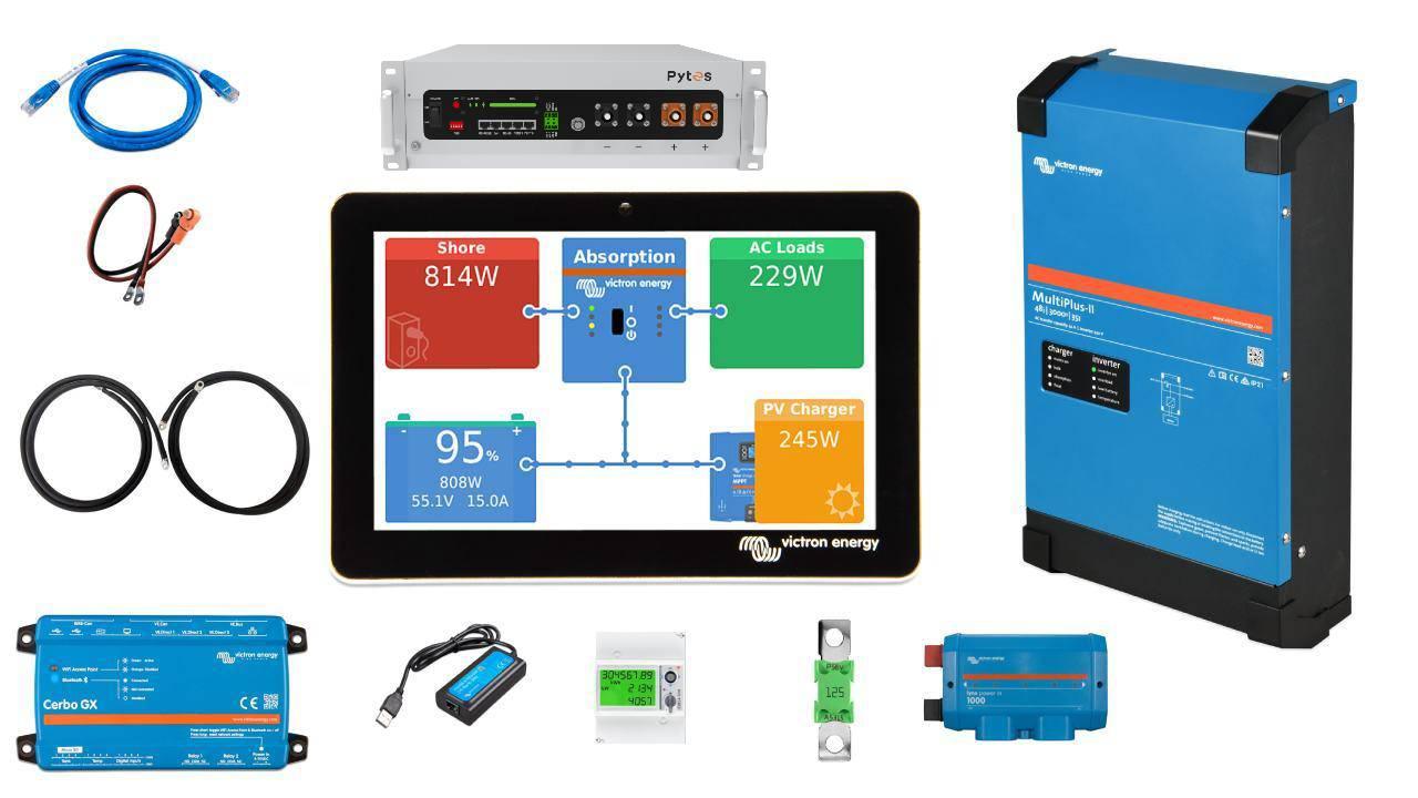 %Aktion% Set EFH 1 Phase 5KW h Akku V5 3kva Multiplus-II