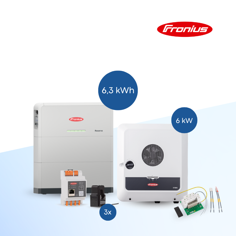 Fronius Reserva 6.3 + Symo GEN24 6.0 Plus inkl. Smart Meter IP und SPD Typ 1+2